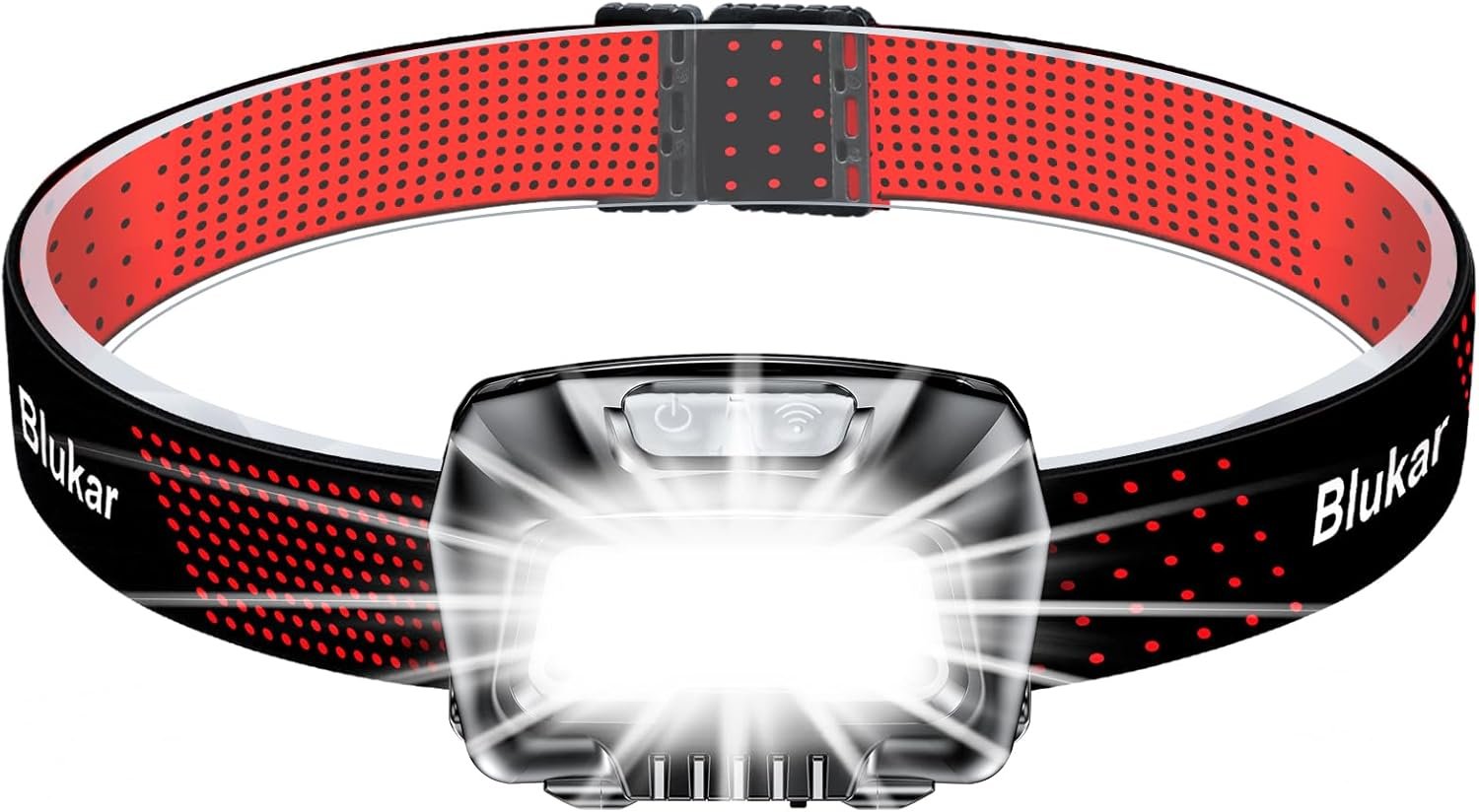 Blukar Head Torch Rechargeable, 2000L Super Bright LED Headlamp Headlight with Sensor Control 1 61tzBAKvMmL. AC SL1500