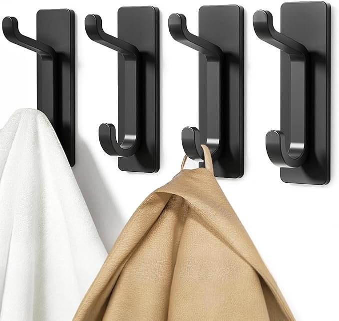 Self Adhesive Hooks, Extra Sticky and Strong, Hanging up to 6KG 2 Self Adhesive Hooks, Extra Sticky and Strong, Hanging up to 6KG